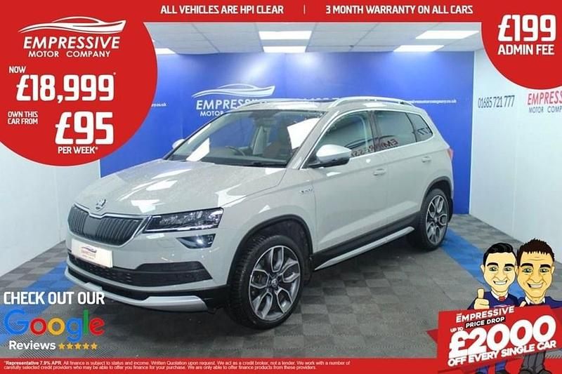 Grey Used 2018 Skoda Karoq Scout 4x4 SUV | £18,999 (A bit pricey) - Image 1/1