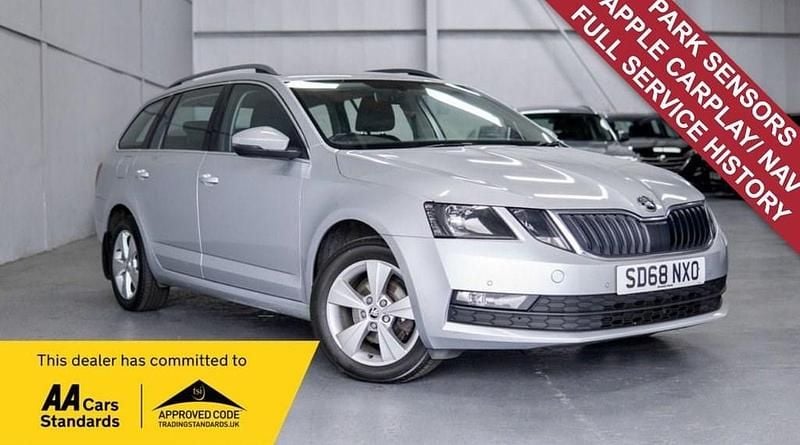 Silver Used 2018 Skoda Octavia SE Technology Estate | £8,535 (Fair price) - Image 1/4