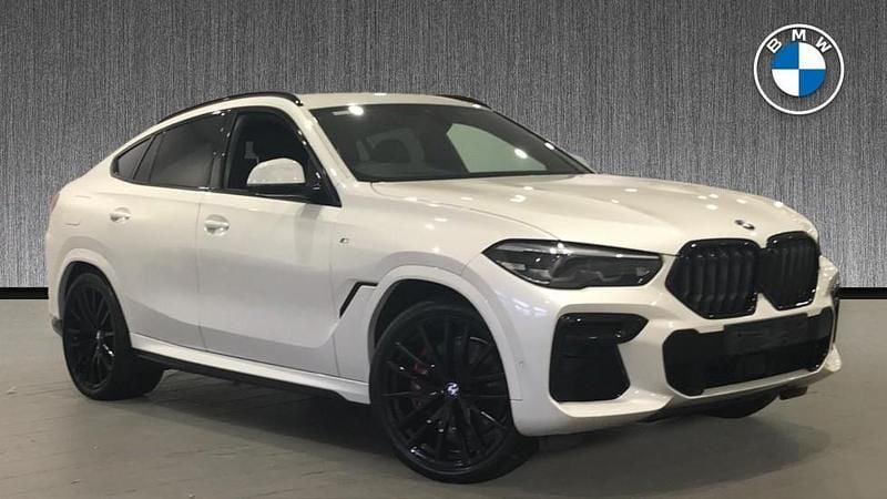 White Used 2022 BMW X6 M Sport SUV | £45,499 (Fair price) - Image 1/4