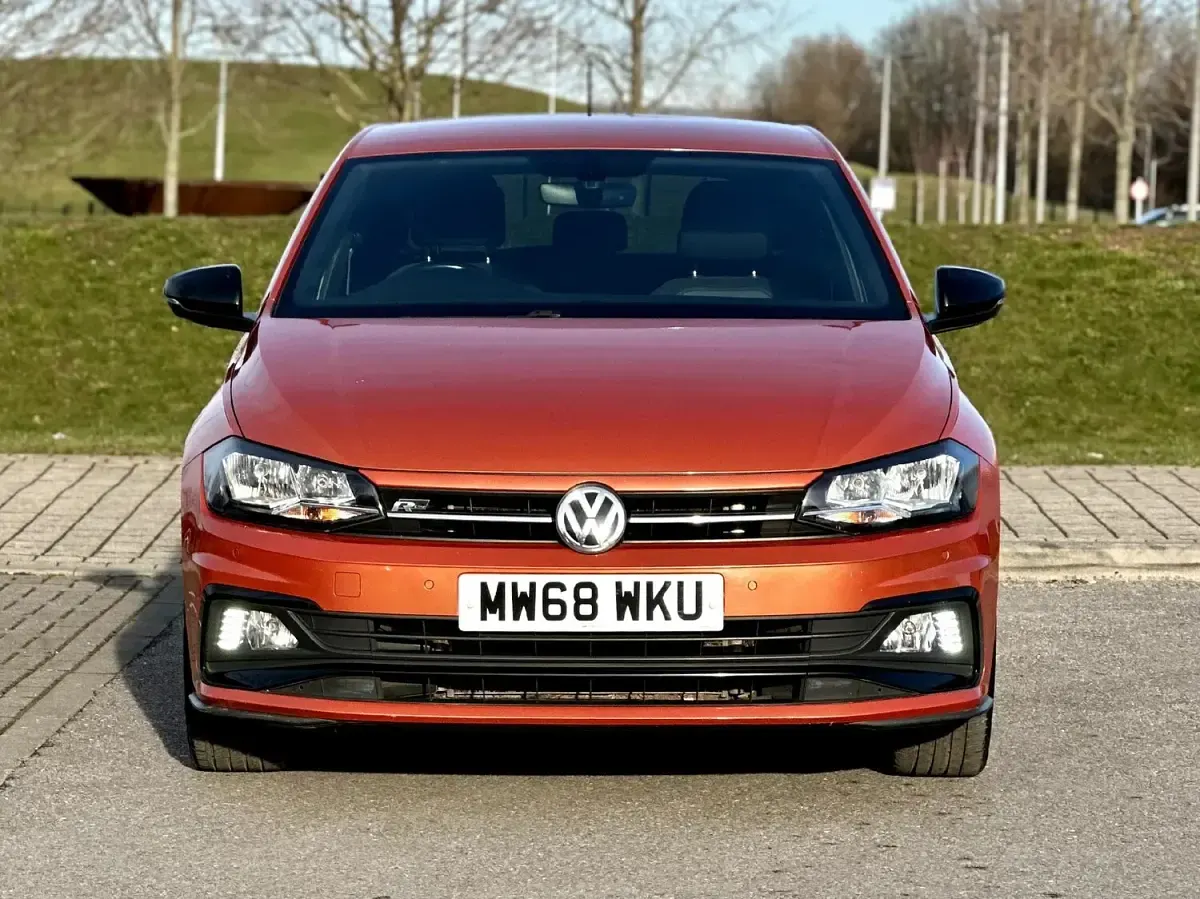 Used VW Polo R-line 2018 Orange Hatchback