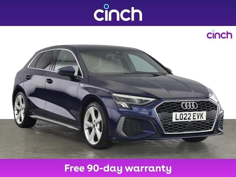 Blue Used 2022 Audi A3 S-Line Hatchback | £18,599 (Fair price) - Image 1/3