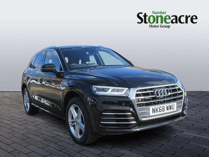 Black Used 2018 Audi Q5 S-Line SUV | £23,679 (Fair price) - Image 1/4