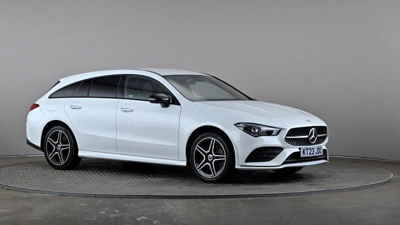 White Used 2023 Mercedes CLA250e AMG Line Premium Sedan | £29,198 - Image 1/4