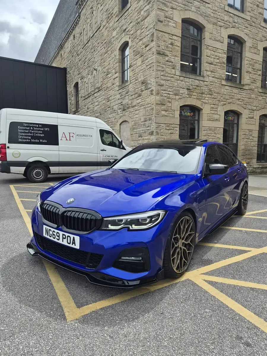 Used BMW 330e M Sport 450 HP (330 kW) 2019 Blue Sedan