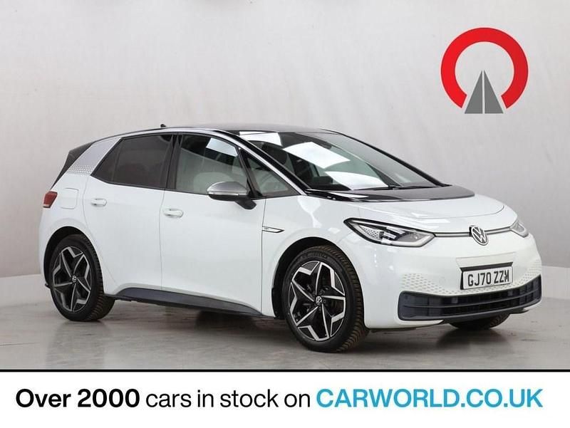 Used VW ID.3 Pro 150 kW (204 HP) 2020 White Hatchback