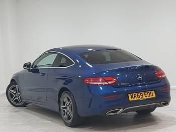 Used Mercedes C300 AMG Line Premium 245 HP (180 kW) 2019 Blue Coupe