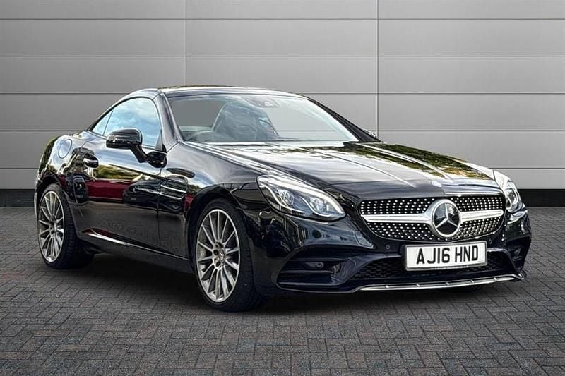 Black Used 2016 Mercedes SLC200 AMG line Cabriolet | £19,495 (A bit pricey) - Image 1/4