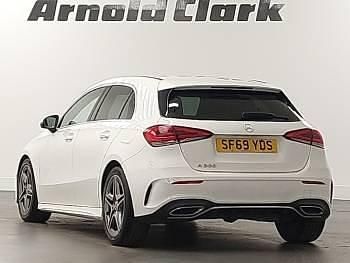 Used Mercedes A200 AMG line 163 HP (119 kW) 2019 White Hatchback