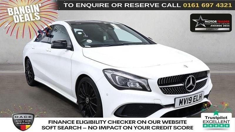 White Used 2019 Mercedes CLA200 AMG line Coupe | £17,740 (Fair price) - Image 1/3