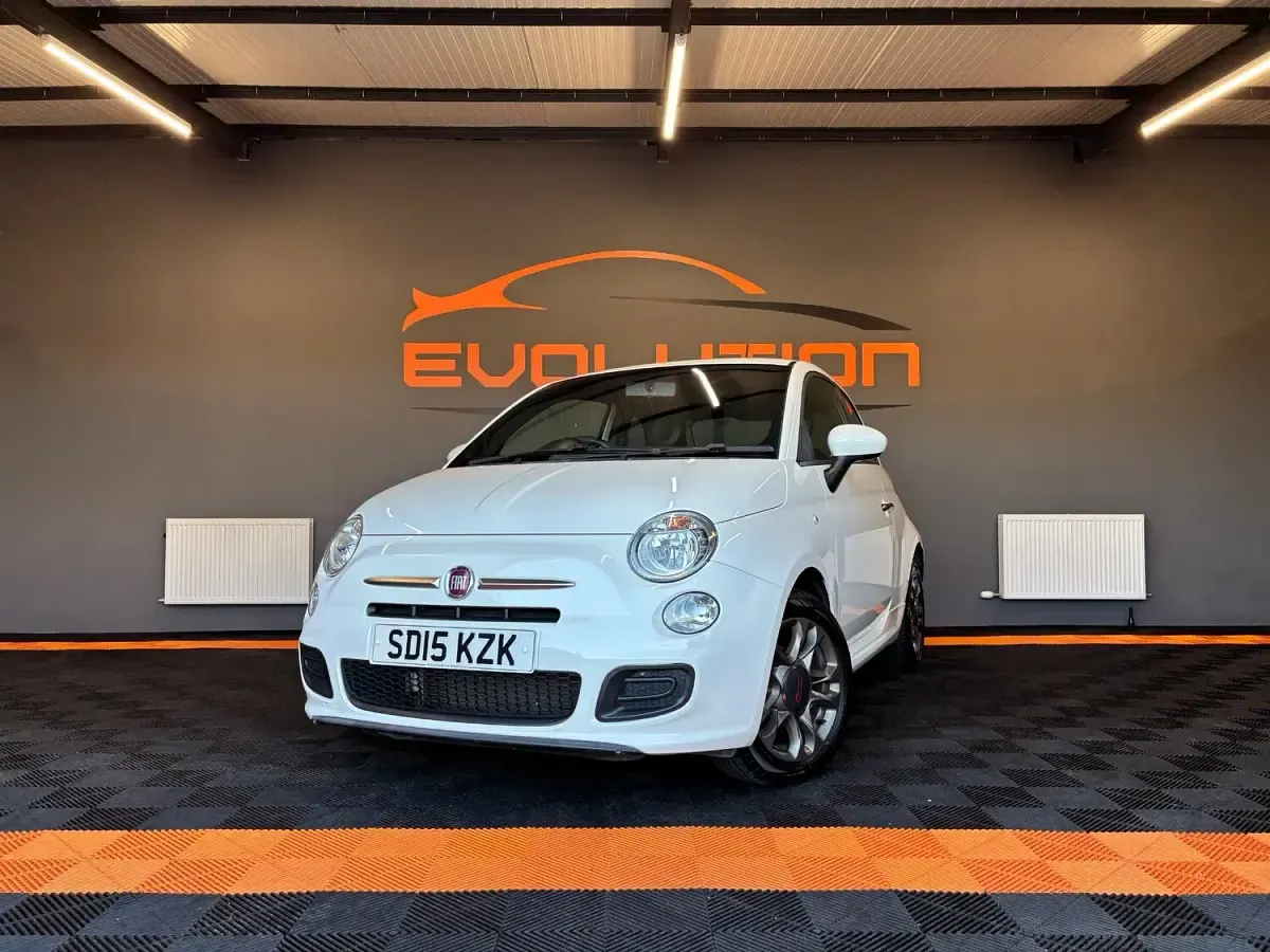 Used Fiat 500 S 69 HP (50 kW) 2015 White Hatchback