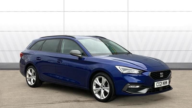 Used Seat Leon FR 150 HP (110 kW) 2021 Blue Estate