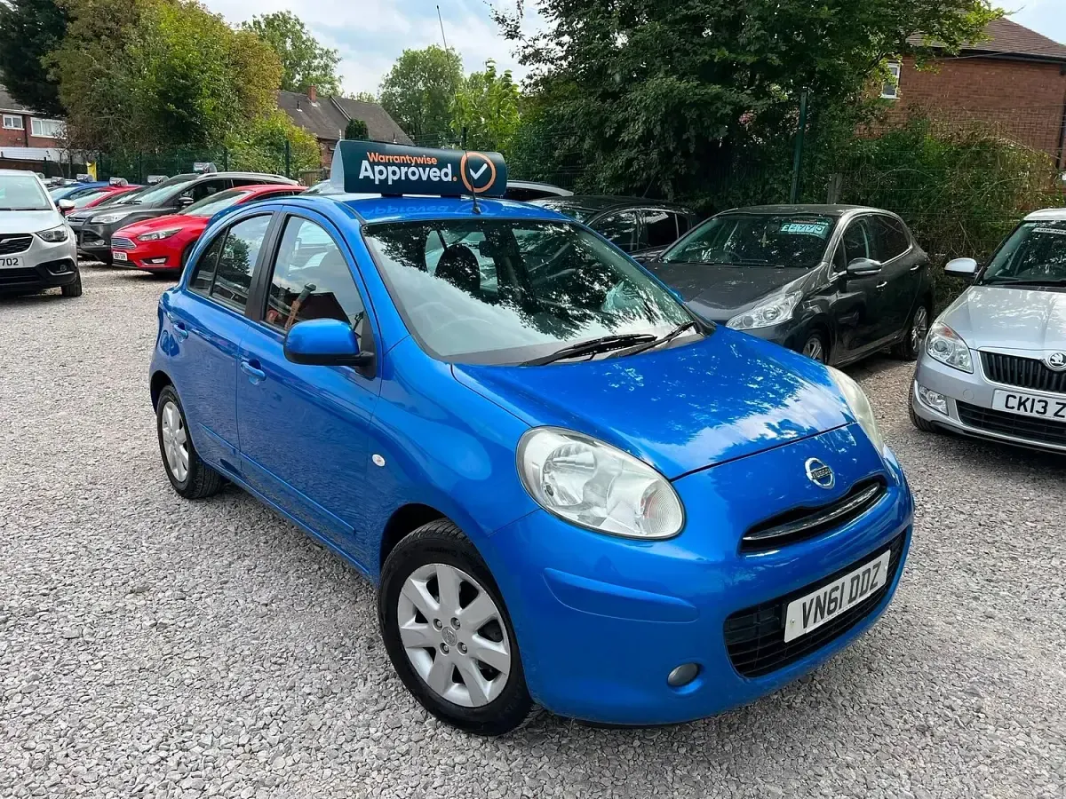 Used Nissan Micra Acenta 98 HP (72 kW) 2011 Blue Hatchback