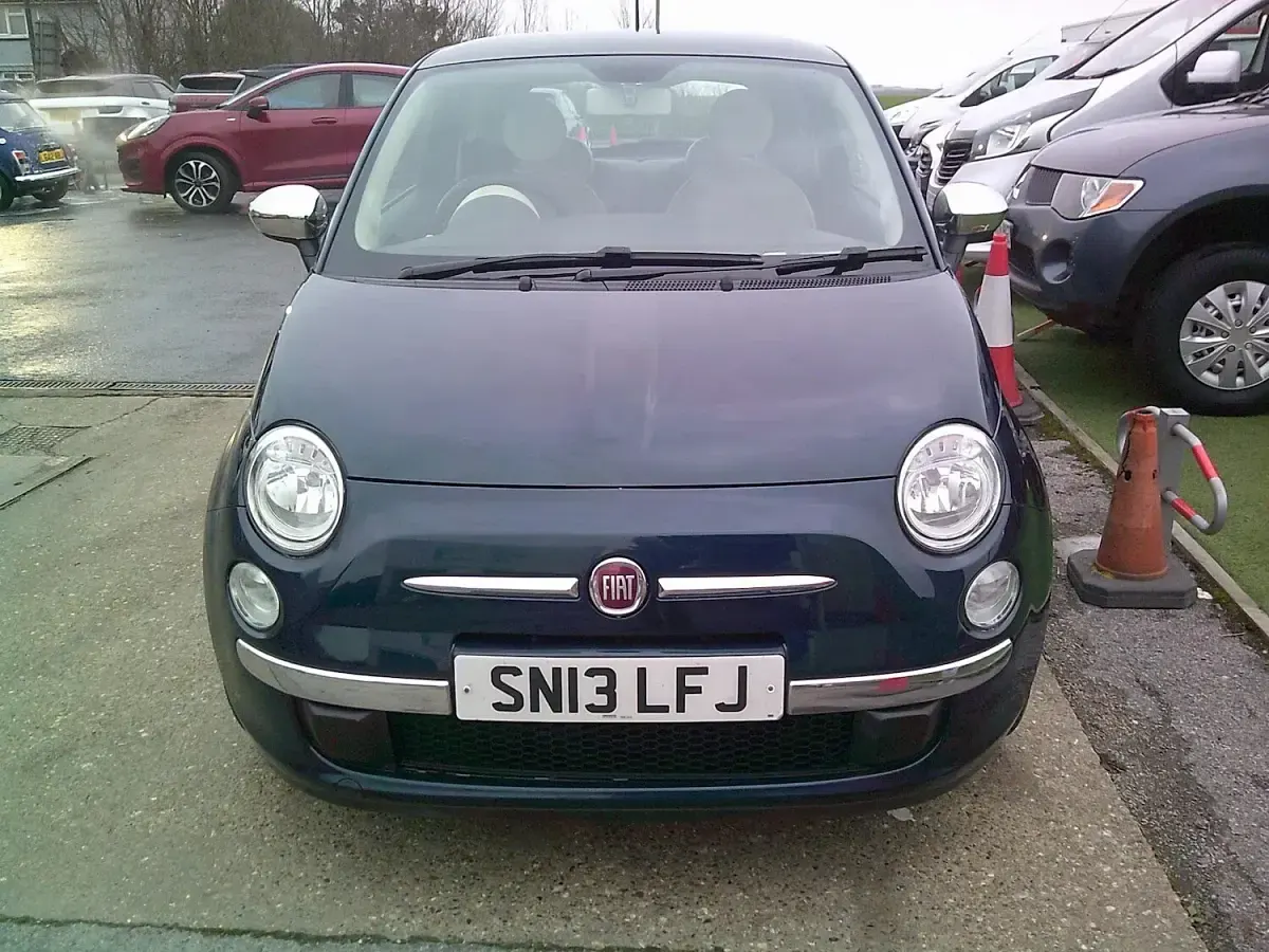 Used Fiat 500 Lounge 69 HP (50 kW) 2013 Blue Hatchback