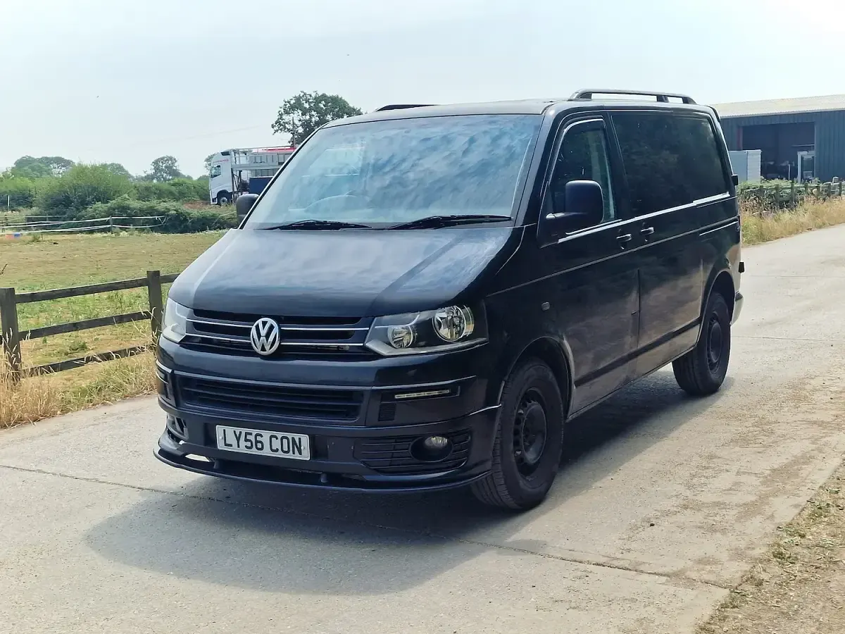 Used VW T5 Trendline 130 HP (95 kW) 2006 Black Van