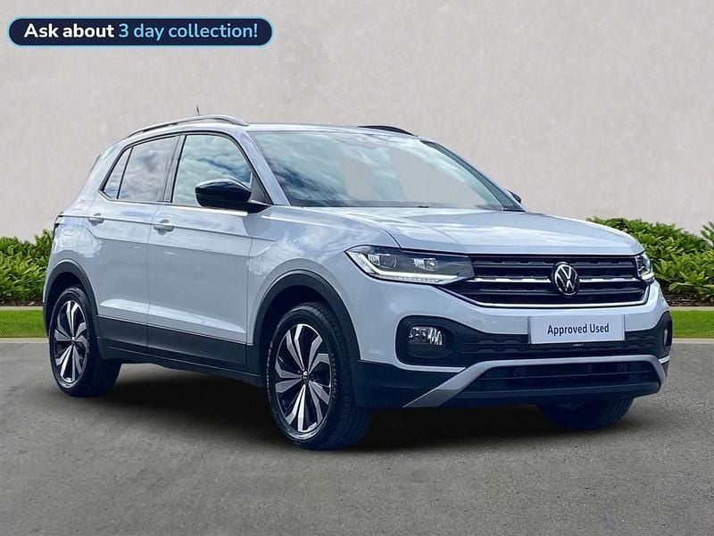 White Used 2023 VW T-Cross Black Edition SUV | £18,179 (Fair price) - Image 1/4