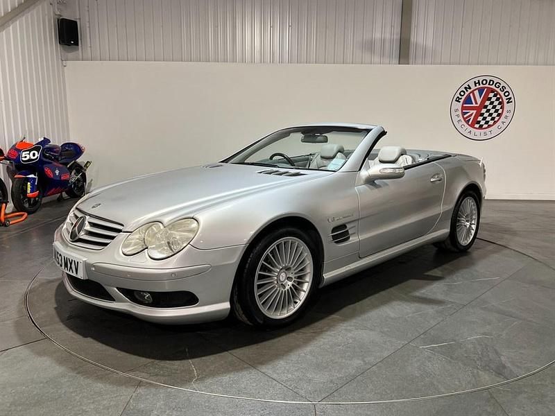 Used Mercedes SL55 AMG AMG 476 HP (350 kW) 2003 Brilliant silver Cabriolet