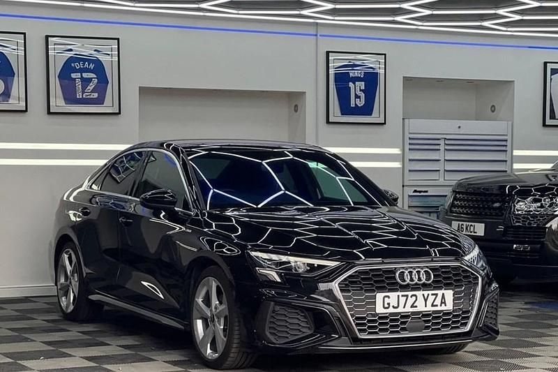 Black Used 2022 Audi A3 S-Line Sedan | £21,495 (Fair price) - Image 1/1