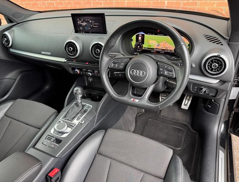 Used Audi A3 S-Line 150 HP (110 kW) 2019 Black Sedan