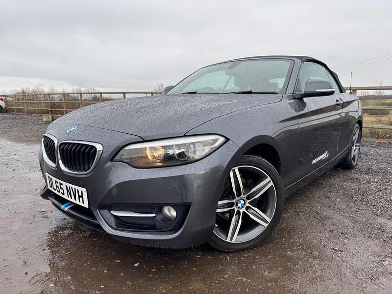 Used BMW 218 Sport Line 150 HP (110 kW) 2015 Grey Cabriolet