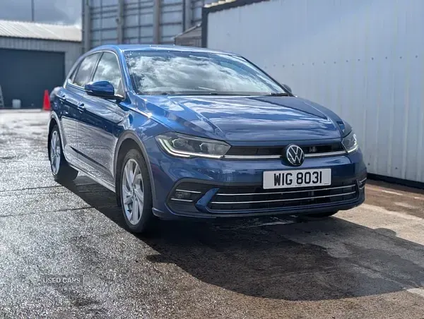 Used VW Polo Style 95 HP (69 kW) 2022 Blue Hatchback