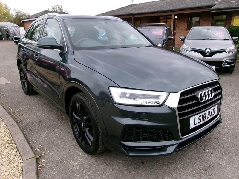 Green Used 2018 Audi Q3 S-Line SUV | £16,999 (Super price) - Image 1/4