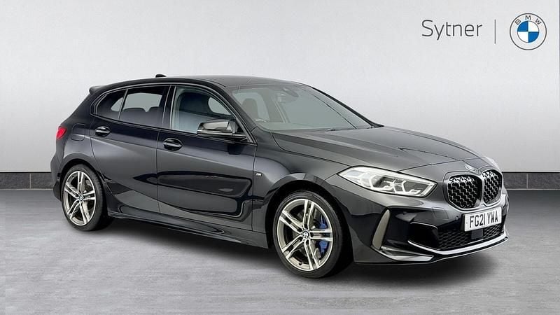 Used BMW M135 Shadowline 302 HP (222 kW) 2021 Black Hatchback