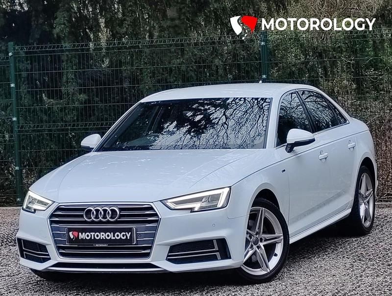Used Audi A4 S-Line 150 HP (110 kW) 2018 White Sedan