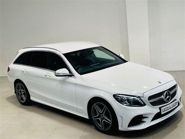 White Used 2019 Mercedes C300 AMG line Estate | £13,800 (Fair price) - Image 1/1