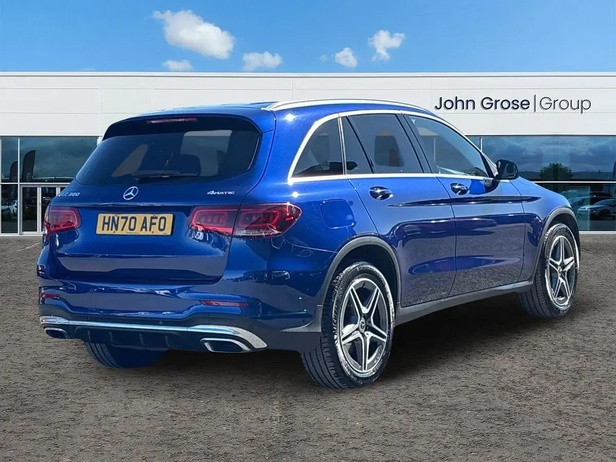 Used Mercedes GLC300 AMG line 2020 Blue Estate