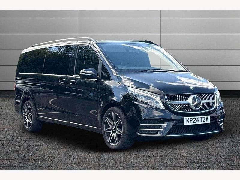 Obsidian black Used 2024 Mercedes V300 AMG line MPV | £66,990 (Expensive) - Image 1/4