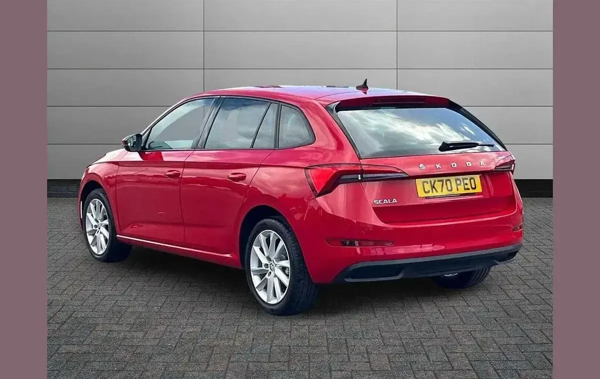 Used Skoda Scala SE L 147 HP (108 kW) 2020 Velvet red metallic Hatchback