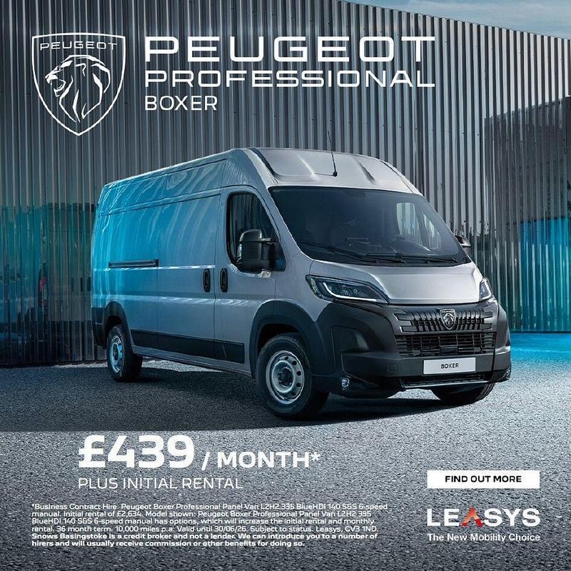 Ny Peugeot Boxer S 2026 Vit Van