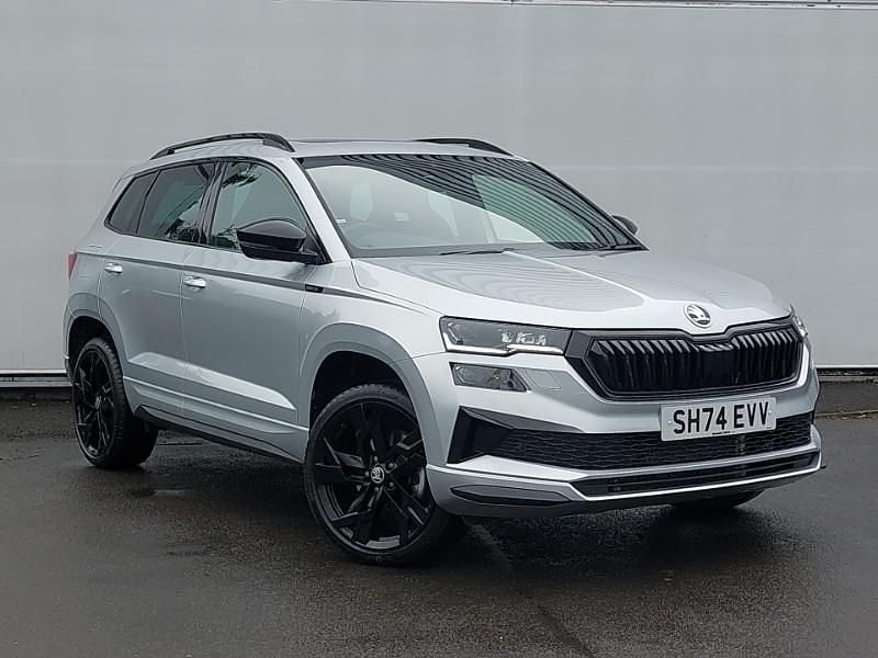 Used Skoda Karoq SportLine 150 HP (110 kW) 2024 Silver SUV