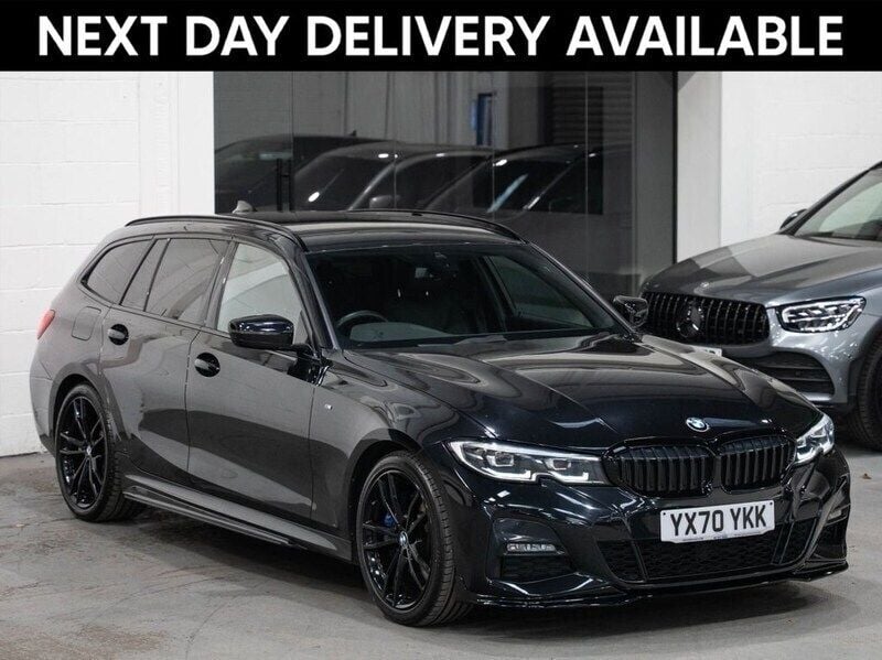 Black Used 2020 BMW 320 M Sport Estate | £19,795 (Fair price) - Image 1/3
