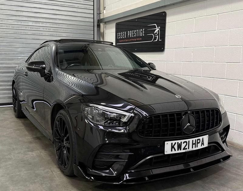 Black Used 2021 Mercedes E400 AMG line Coupe | £34,489 (Fair price) - Image 1/4