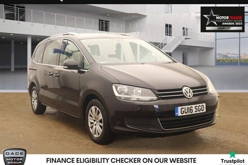 Black Used 2016 VW Sharan SE MPV | £12,990 (Fair price) - Image 1/1