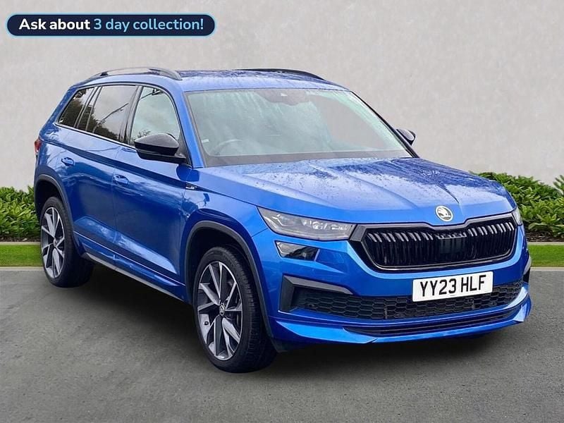 Blue Used 2023 Skoda Kodiaq SportLine SUV | £33,006 (Fair price) - Image 1/4