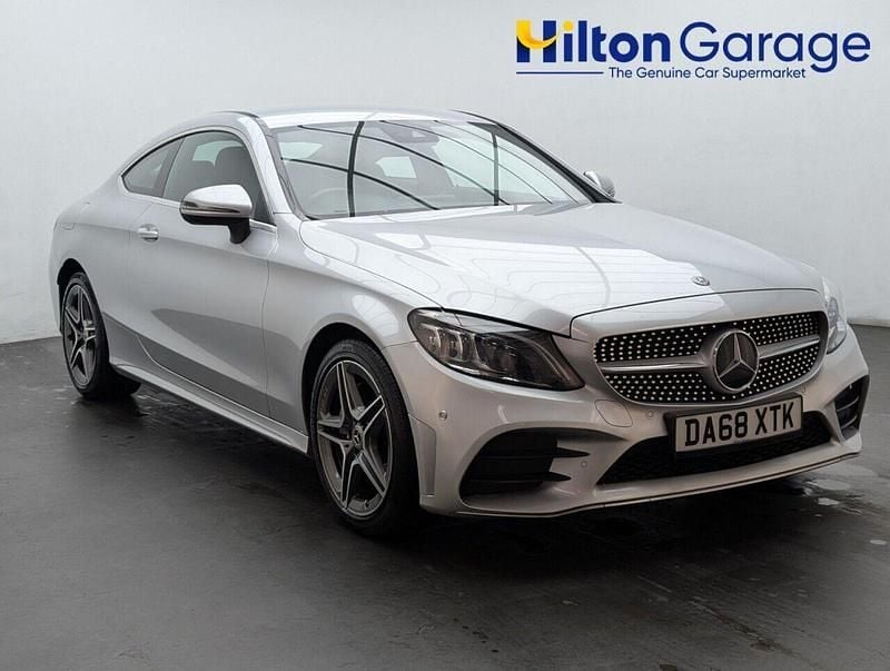 Silver Used 2019 Mercedes C220 AMG line Coupe | £17,050 (Good price) - Image 1/4