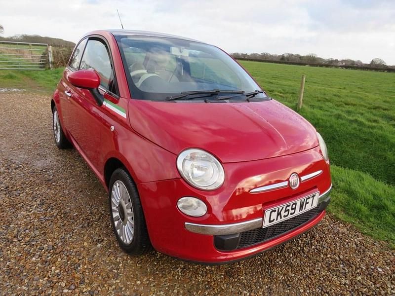 Used Fiat 500 Lounge 69 HP (50 kW) 2009 Red Hatchback