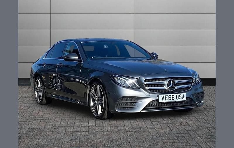 Used Mercedes E220 AMG line 194 HP (142 kW) 2018 Grey Sedan