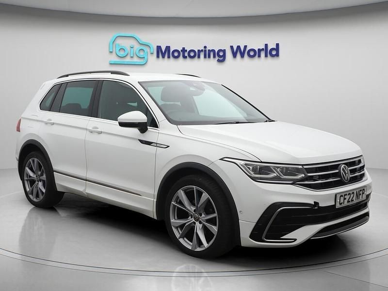 White Used 2022 VW Tiguan R-line SUV | £23,200 (Fair price) - Image 1/4