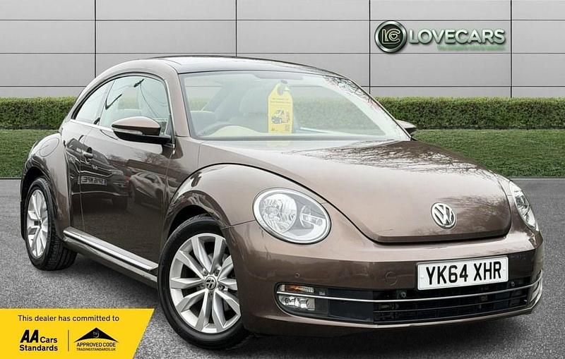 Used VW Beetle Design 140 HP (102 kW) 2014 Brown Hatchback