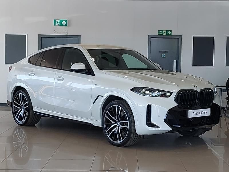 White Used 2024 BMW X6 M Sport SUV | £59,998 (A bit pricey) - Image 1/4