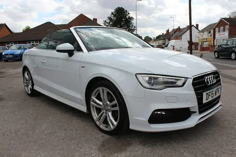 Used Audi A3 Cabriolet S-Line 150 HP (110 kW) 2015 White Cabriolet