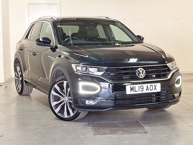 Black Used 2019 VW T-Roc R-line SUV | £20,498 (Good price) - Image 1/4