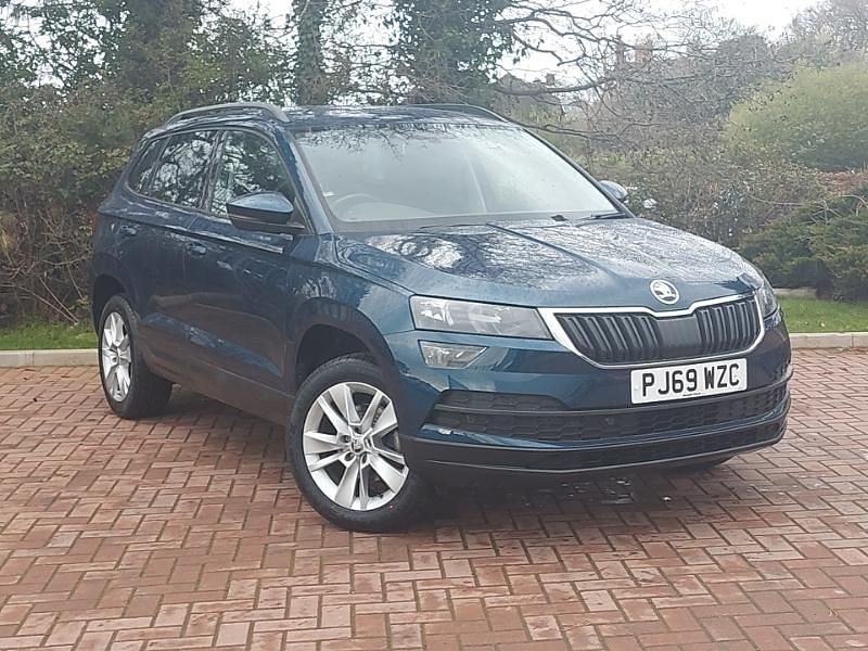 Used Skoda Karoq SE Technology 116 HP (85 kW) 2019 Blue SUV