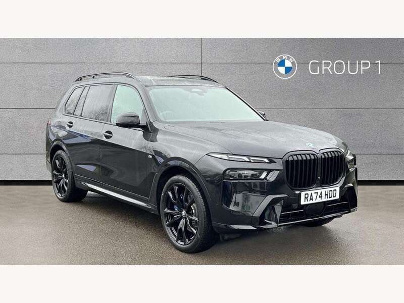 Black New 2025 BMW X7 M Sport SUV | £82,995 - Image 1/4