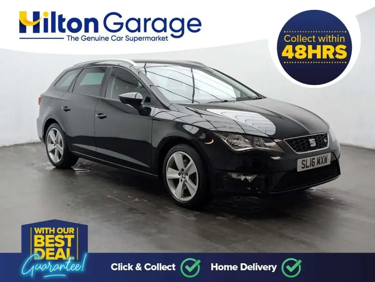 Used Seat Leon FR Sport 184 HP (135 kW) 2016 Black Estate