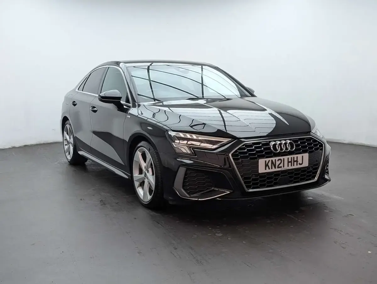 Used Audi A3 S-Line 150 HP (110 kW) 2021 Black Sedan