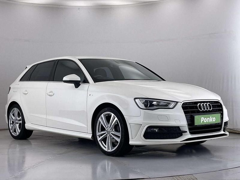 White Used 2015 Audi A3 Sportback S-Line Hatchback | £9,590 (Good price) - Image 1/3